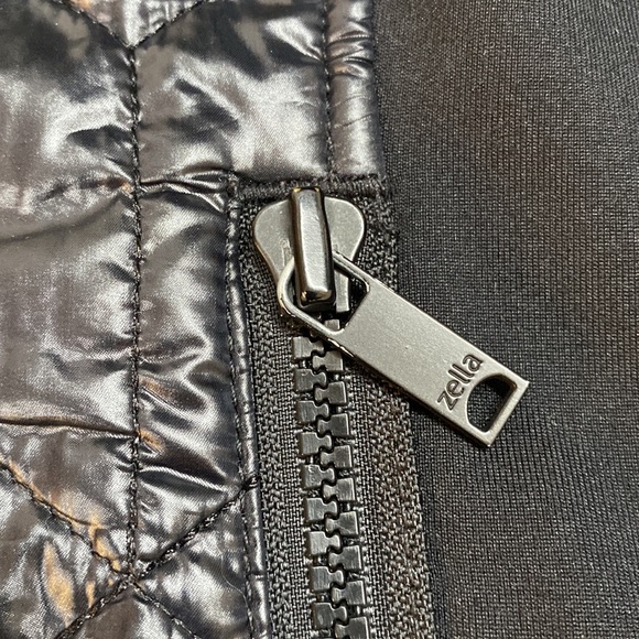 Zella Lightweight Mixed Media Jacket with Thumbholes, Zippered povkets, … - Picture 6 of 12